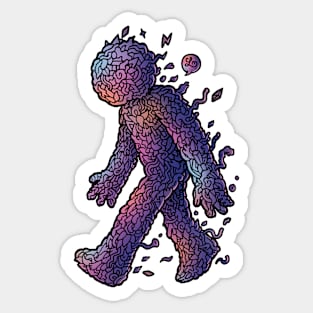 Take a Walk (colored) by Lei Melendres Sticker